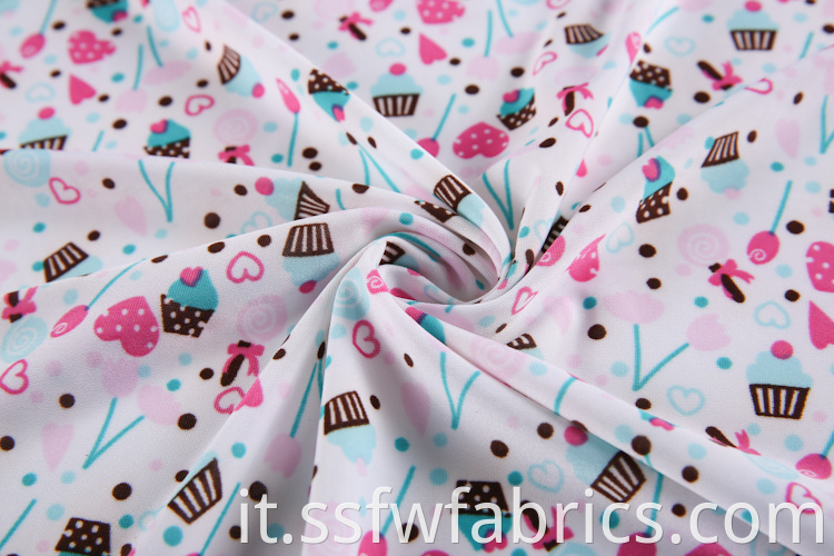 Cute Ice Cream Pattern Fabric